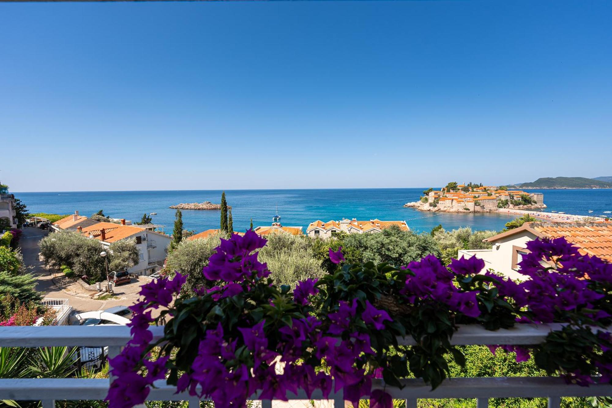 Sun Rose Apartments Sveti Stefan Camera foto